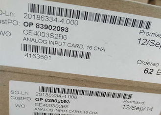 EMERSON DELTAV 아날로그 카드 VE4003S2B6 CE4003S2B6 16CH 리듀선 전원 공급