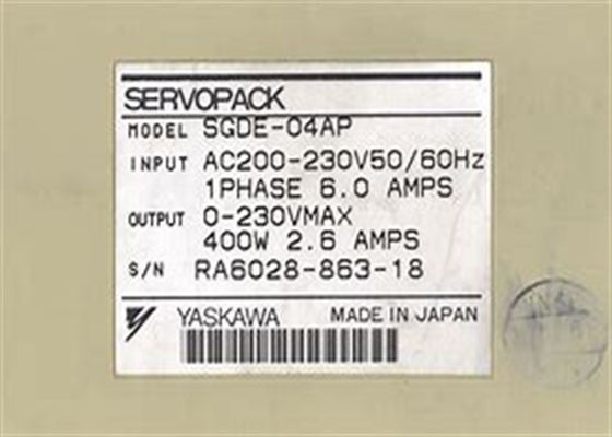 브랜드 야스카와 AC 세르보 증폭기 SGDE-04AP 시그마 시리즈 박스