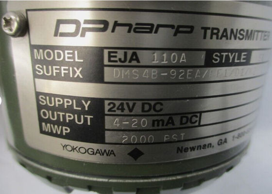 요코가와 EJA110A-DMS4B-92EA/FF1/D1/K2 24VDC 2000PSI NSNP 스타일 S1 압력 온도 송신기