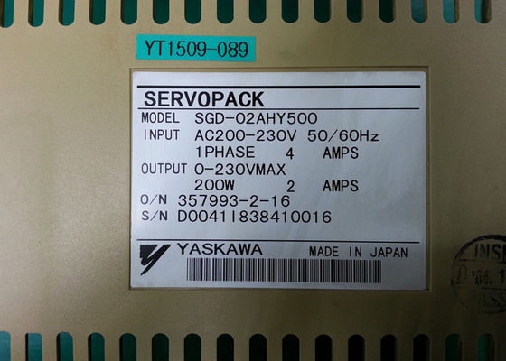 SGD-02AHY500 야스카와 AC 세르보 모터 드라이브