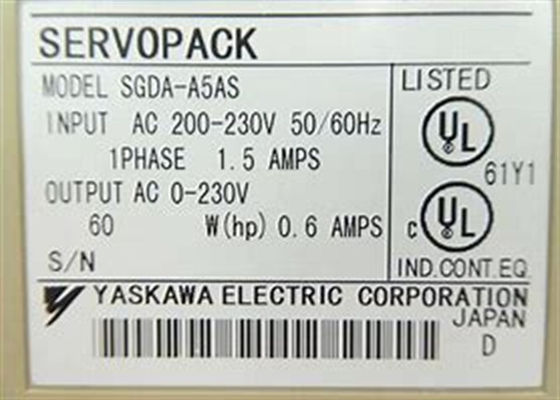 야스카와 SGDA-A5AS 230V AC 세로 앰플리퍼 신규 원본