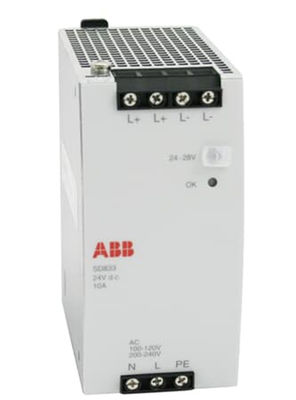 ABB SD833 3BSC610066R1 전원 공급 입력 AC100-120/200-240 V 자동 선택 입력 출력 DC 24 V 10A