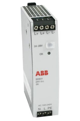 ABB 3BSC610064R1 SD831 전원 공급 입력 AC 100-240 V 출력 DC 24 V 3A