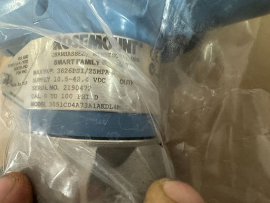 ROSEMOUNT 3051CD4A73A1SKDL4M5 차차 압력 송신기 0-100 PSI D