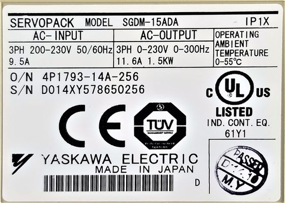 야스카와 SGDM-15ADA 200V AC 세르보 드라이브