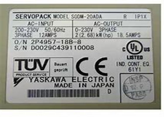 SGDM-20ADA 야스카와 세르보 드라이브 산업