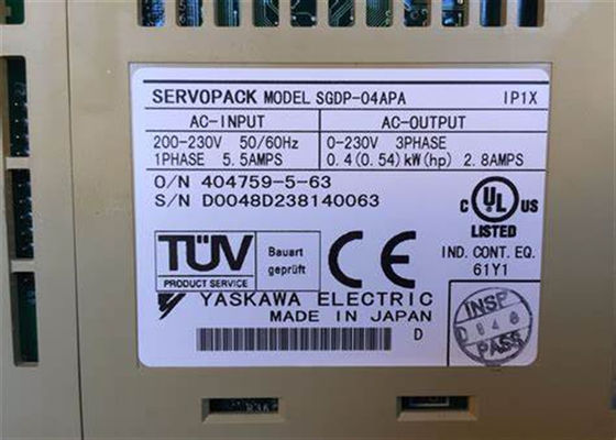 야스카와 SGDP-04APA AC 세르보 드라이브