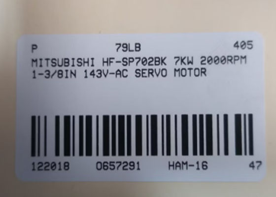 미쓰비시 HF-SP702BK 서보 모터 7kw 2000rpm 1-3/8in 143v-ac