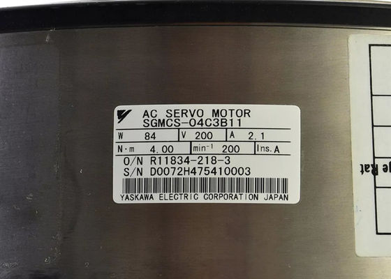 야스카와 산업용 AC 서보 모터 4Nm 출력 SGMCS-04C3B11 새
