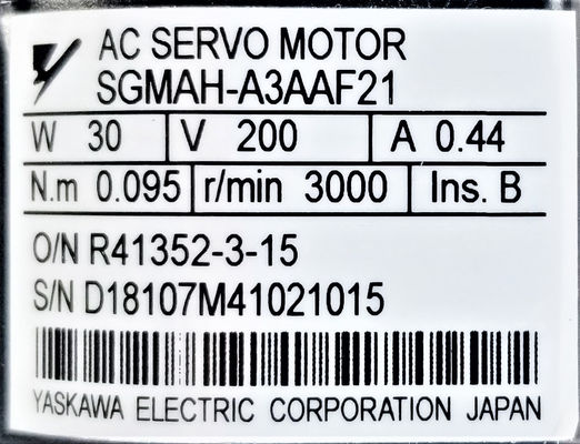 야스카와 AC 세르보 모터 SGMAH-A3AAF21 오리지널 박스에서 완전히 새로운