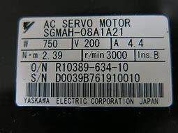 0.75kW 산업용 세르보 모터 SGMPH-08A1A21 신형 원본