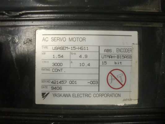USASEM-15-HG11 야스카와 AC 1540W 산업용 서보 모터 원본
