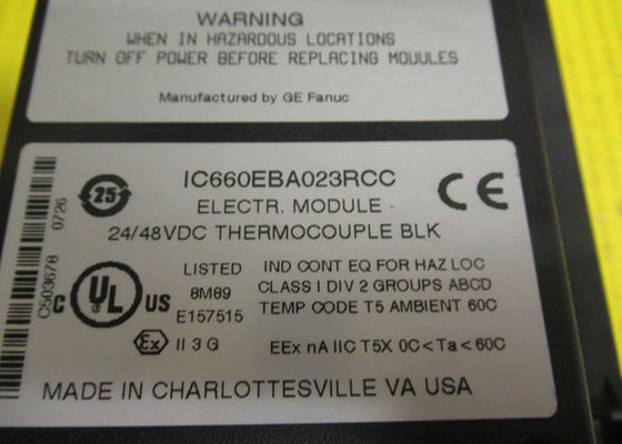 GE Fanuc IC660BBA023 6개의 입력 회로, 블록 전력 24~48 볼트 DC, 전압 측정 -25mV~150mV