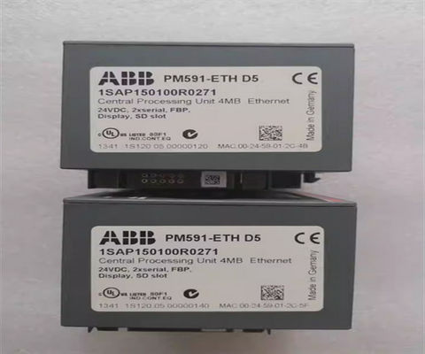 ABB PM591-ETH 1SAP150100R0270 AC500 제어 모듈