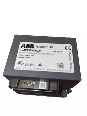 PLC 논리 프로그래밍 제어기 PM590-ETH ABB 새 제품