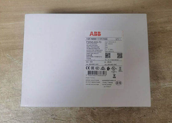 ABB PSR45-600-70 1SFA896111R7000 작동 전압 범위를 가진 45A의 최대 가동 전류