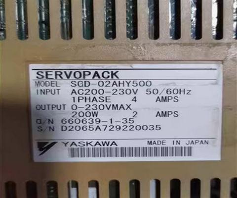 1/4 부피 비율 AC SGDS-A5A12A 서보 증폭기 2000 RPM 등급 속도
