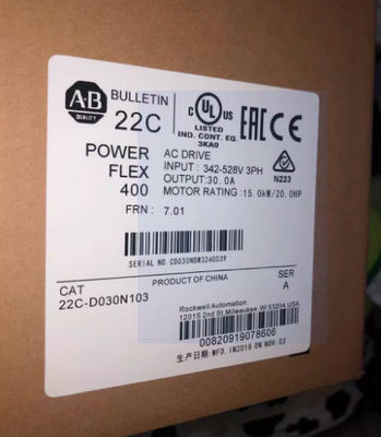 22C-D030N103 AB 파워플렉스 400- 15 KW (20 HP) AC 드라이브