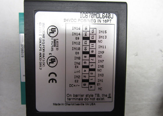 IC670MDL640는 GE Fanuc의 필드 컨트롤 시리즈의 16 포인트 디스크리트 입력 모듈입니다.