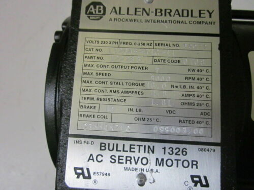 AB 1326AB-A1G-11 SERV MTR 16-IN-LB 5K-RPM STD INCH 산업용