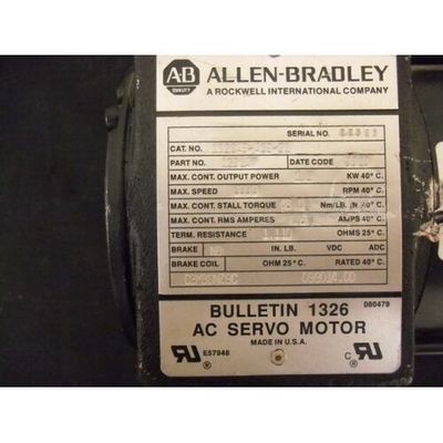 정밀 AB 1326AB-A3E-21 AC 서보 모터