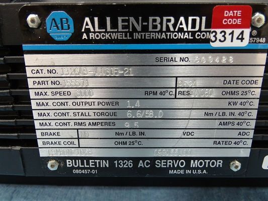 1326AB-A430E-21 중량 산업용 기계용 변속기 서보 모터