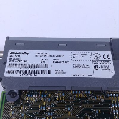 SLC500 컨트롤넷 RS-232 인터페이스 모듈 AB 1747-KFC15