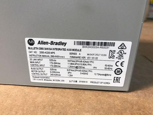 ALLEN-BRADLEY 2093-AC05-MP5 키네틱스 2000 통합 축 모듈 및 축 모듈