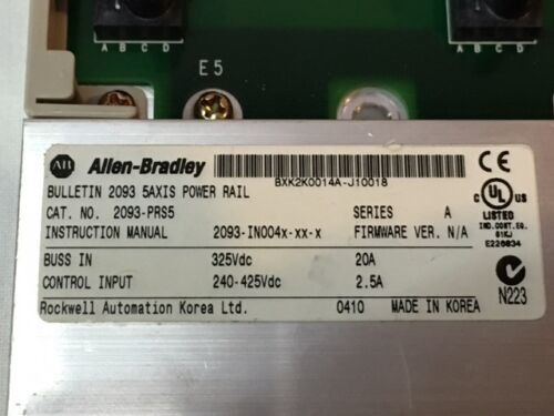 ALLEN-BRADLEY 2093-PRS5 키네틱스 2000 세르보 파워 레일 5 슬롯
