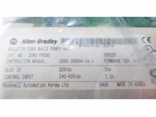 ALLEN-BRADLEY 2093-PRS8S KINETIX 2000 세르보 파워 레일 플러스 셔트 / 예비 8 슬롯