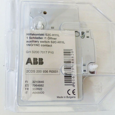ABB 2CDS200936R0001 S2C-H11L 보조 접촉 블록 산업용 서보 드라이브 CE 인증
