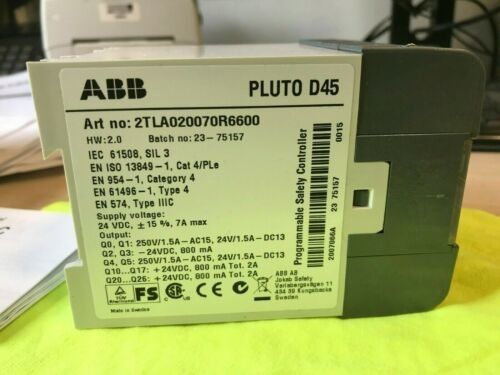 ABB 2TLA020070R6600 플루토 D45 보조 접촉 코어 S200 시리즈 차단기