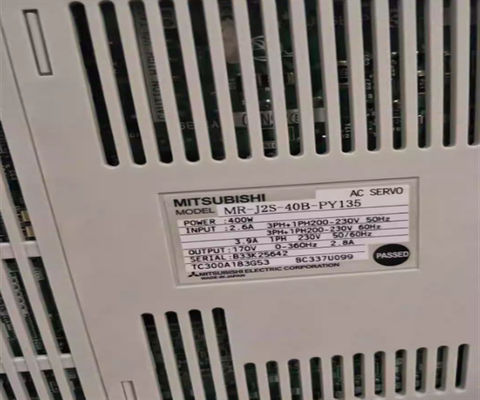 MR-J2S-40B-PY135 미츠비시 교류 서보 증폭기 3-단계 5KW 서보 드라이브