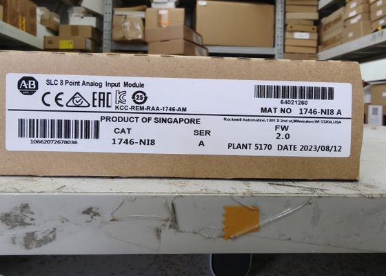 AB 1746-NI8 SER A SLC 500 아날로그 입력 모듈 1746NI8 최대 입력 주파수 250 킬로헤르츠 차동 입력 디지털 I/O 모듈
