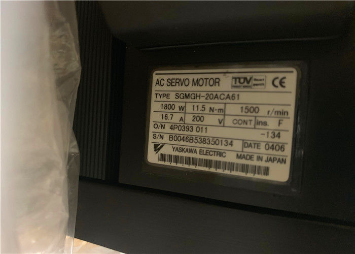 산업적 서보 모터 야스카와 11.5N.m 16.7A 200V AC 서보 모터 SGMGH-20ACA4C