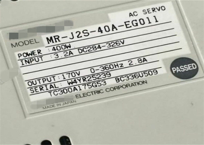 미츠비시 산업적 교류 서보 증폭기 MR-J2S-40A-EG011은 새로운 400W 170V 2.8A를 운전합니다