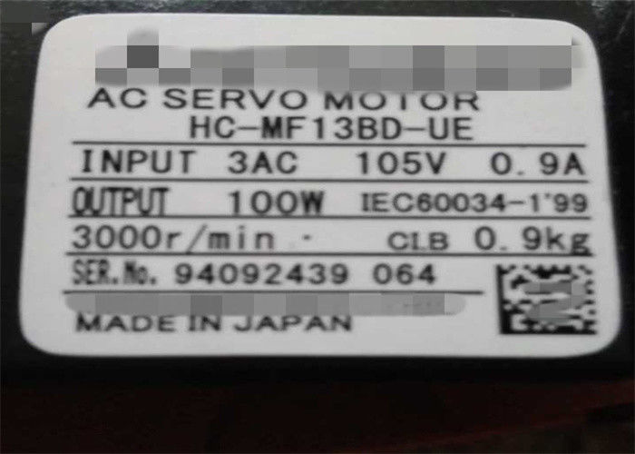 주식에서 미츠비시 100W 모터 HC-MF13BD-UE 전기 AC 서보 모터 뉴