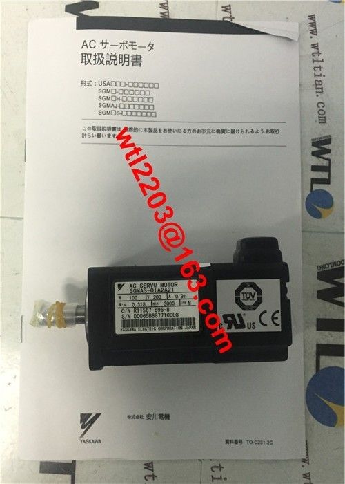 야스카와 AC 산업적 서보 모터 SGMAS-01A2A21 100W 200V 브랜드 뉴