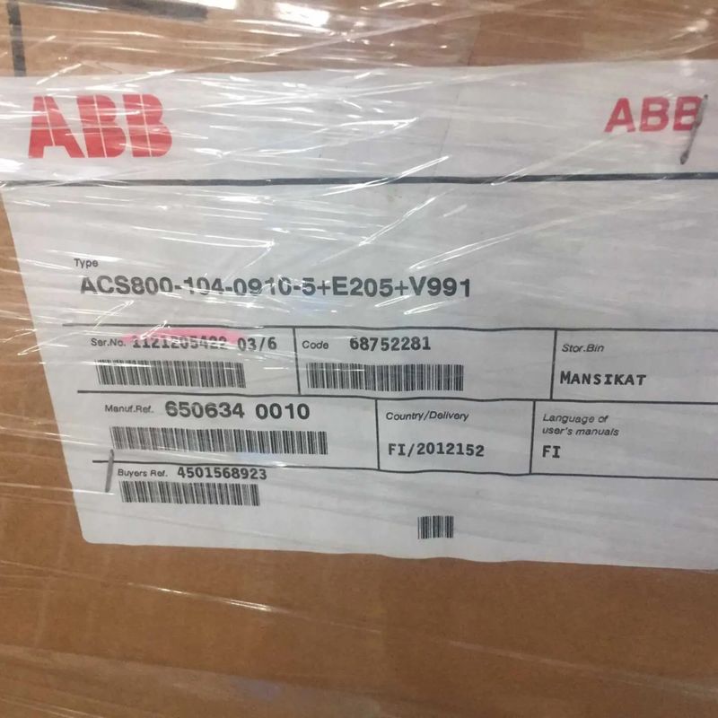 ABB ACS800-04M-0610-7 3단계 560 kW 주파수 변환기 205kg 현재 제품