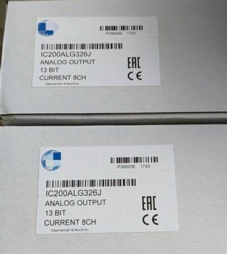 GE IC200ALG326 파동 포함; 최대 2A 부딪힘, 최대 100 mA (부하 없이), 최대 185 mA