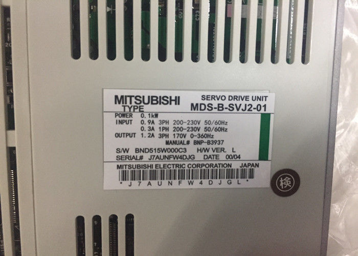 미쓰비시 전기 드라이브 MDS-B-SVJ2-01 산업 AC 세르보 모터 드라이브 유닛 0.1KW 0.9A
