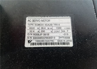 산업용 서보 모터 야스카와 전기 4500 W 1500 RPM 서보 모터 SGMDH-45A2B-YR14