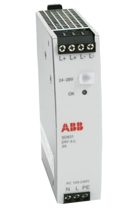 ABB 3BSC610064R1 SD831 전원 공급 입력 AC 100-240 V 출력 DC 24 V 3A