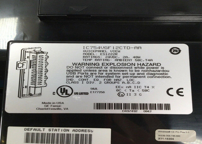 GE IC754VSI12CTD ES1222R IC754VGF12CTD 12V 또는 24VDC 전원 케이블로 전원 공급