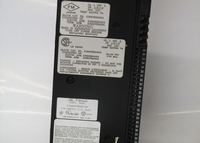 IC660BBA024 GE Fanuc Genius I/O 시리즈의 I/O 블록, 24/48 VDC 등급 전압