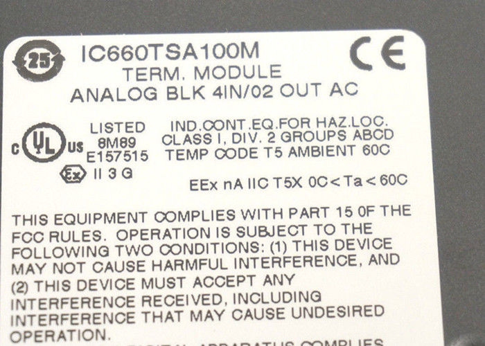 GE Fanuc IC660TSA100 터미널 어셈블리는 I/O 블록의 터미널 어셈블리입니다.