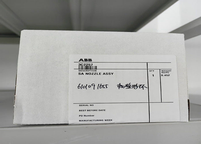 ABB 3C2257, SA NOZZLE ASSY, 원산지는 일본, 예비 부품, 제품 순중량은 0.452kg입니다.
