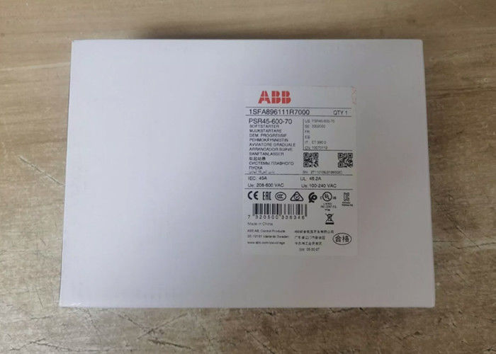 ABB PSR45-600-70 1SFA896111R7000 작동 전압 범위를 가진 45A의 최대 가동 전류