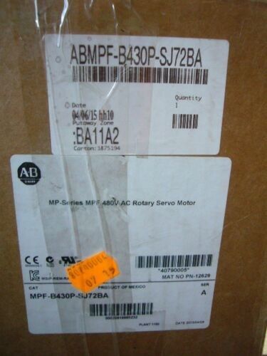 ALLEN-BRADLEY MPF-B430P-SJ72BA MPF 시리즈 MPF 480V AC 회전 서보 모터